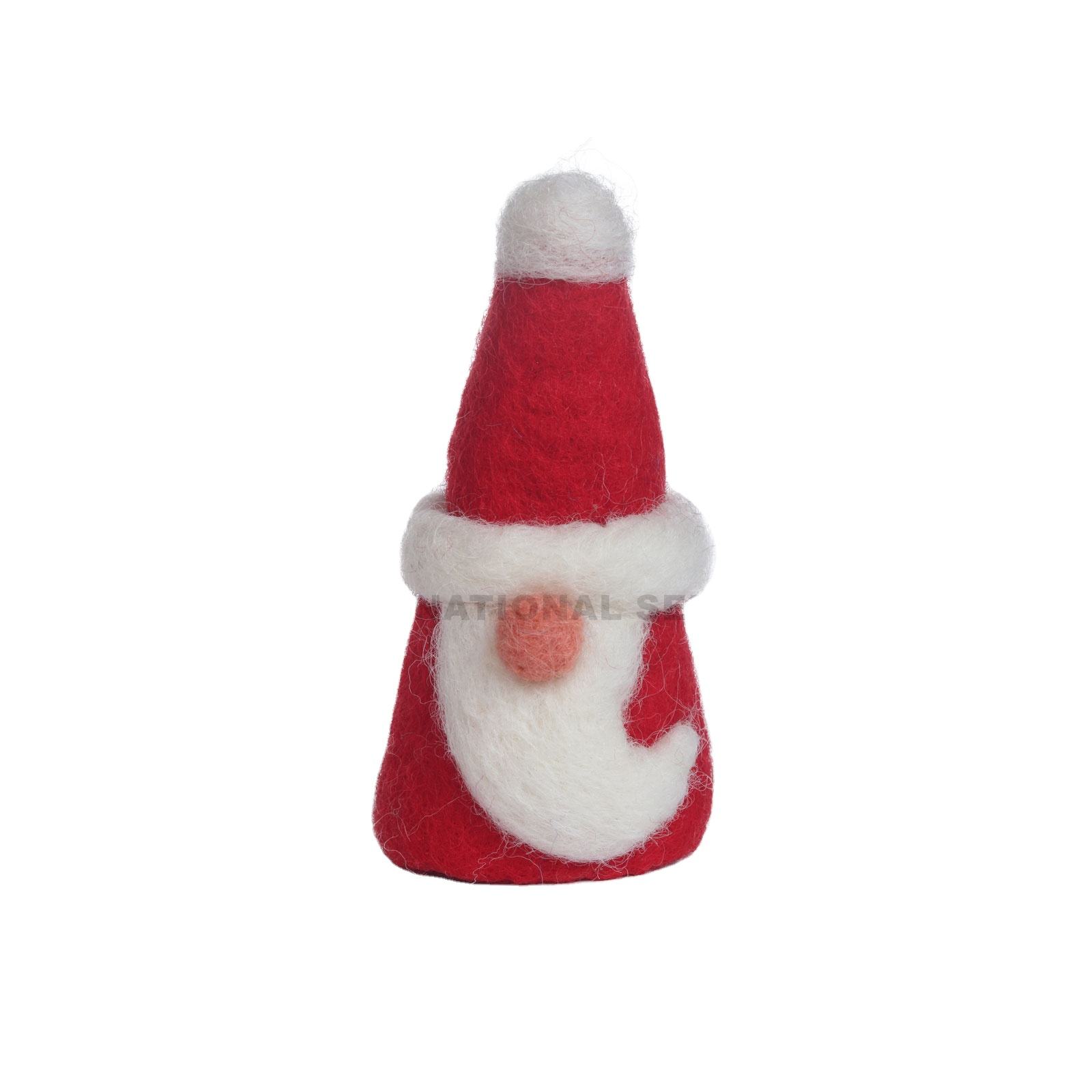 red-santa-felt-christmas-decor-ornament
